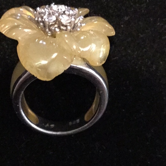 Vintage Bakelite 925 Ring, - Picture 7 of 7